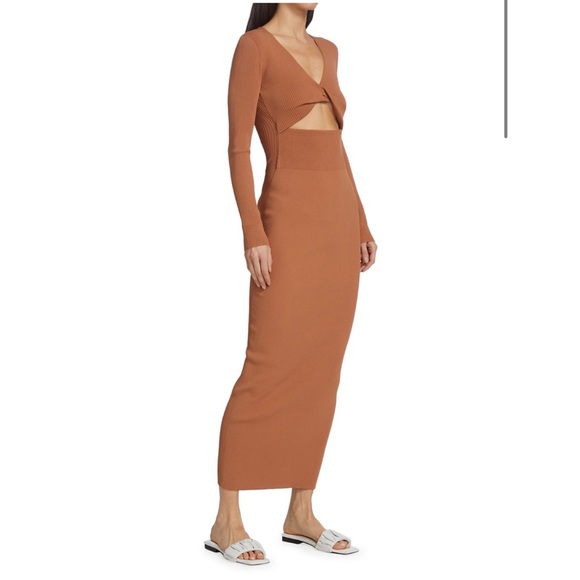 A.L.C. Madison Twist Cut-Out Maxi Dress NWT - Picture 5 of 8